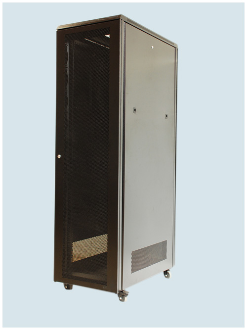 Full-height ventilated equipment cabinet